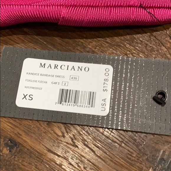 Pink Tight/Fitted Marciano Dress - Picture 3 of 3